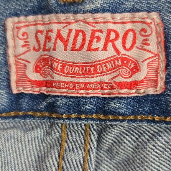 Sendero The Maria Jeans Size 27 Wide Leg High Rise Cowgirl Western Rodeo Cotton - Picture 9 of 16